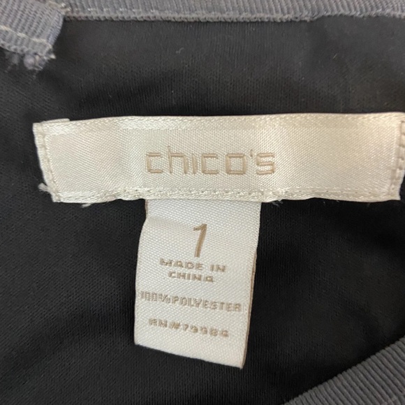 Chicos Womens Medium (1) Silver Sequin Stephanie Pencil Skirt Metallic L… - Picture 6 of 7